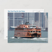 Staten Island Ferry New York Harbour Carte postale (Devant / Derrière)