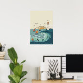 Staten Island Kust Reisposter Poster (Thuiskantoor)