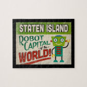 Staten Island New York Robot - Funny  Legpuzzel (Horizontaal)