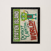 Staten Island New York Robot - Funny  Legpuzzel (Verticaal)