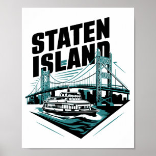 Staten Island New York Veerboot _1 Poster