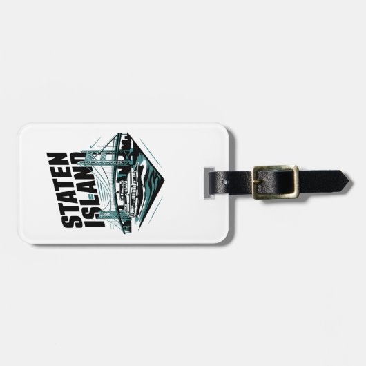 Staten Island New York Veerboot Bagagelabel (Voorkant horizontaal)