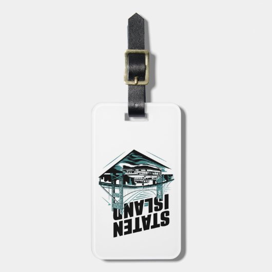 Staten Island New York Veerboot Bagagelabel (Voorkant verticaal)