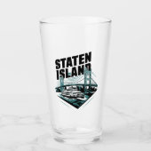 Staten Island New York Veerboot Glas (Voorkant)