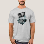 Staten Island New York Veerboot T-shirt (Voorkant)
