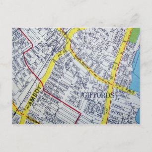 Staten Island, NY  Map Briefkaart