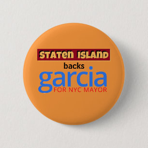 Staten Island steunt Kathryn Garcia voor NYC Mayor Ronde Button 5,7 Cm