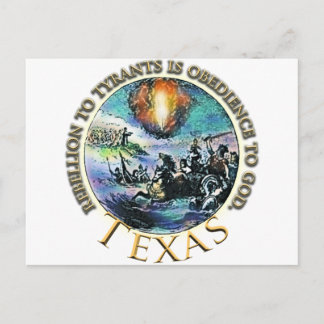 Staten van Rebellion t Tyrants TEXAS Briefkaart