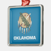 Statenvlag Oklahoma Metalen Ornament (Links)
