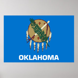 Statenvlag Oklahoma Poster