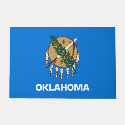 Statenvlag Oklahoma, Verenigde Staten Deurmat (Voorkant)