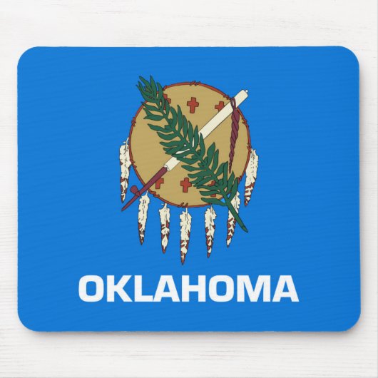 Statenvlag Oklahoma, Verenigde Staten Muismat (Voorkant)