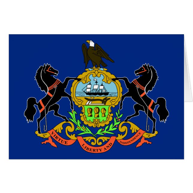 Statenvlag Pennsylvania (Voorkant Horizontaal)