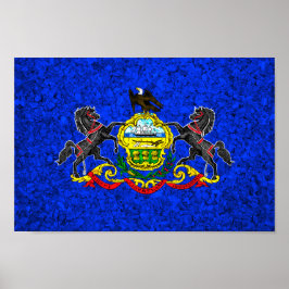 Statenvlag Pennsylvania Poster