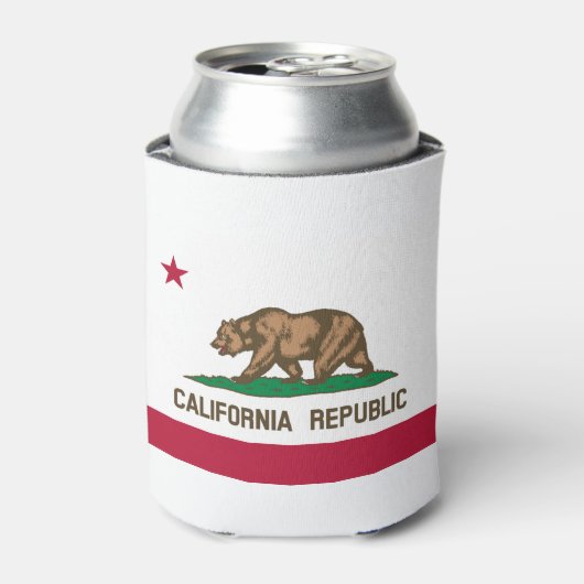 Statenvlag van Californië Blikjeskoeler (Blikje Voorkant)