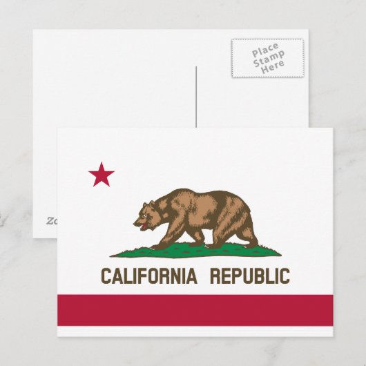 Statenvlag van Californië Briefkaart (Voorkant / Achterkant)