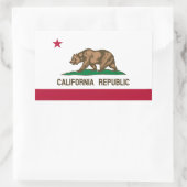 Statenvlag van Californië Rechthoekige Sticker (Tas)