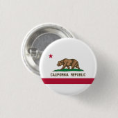 Statenvlag van Californië Ronde Button 3,2 Cm (Voorkant /achterkant)