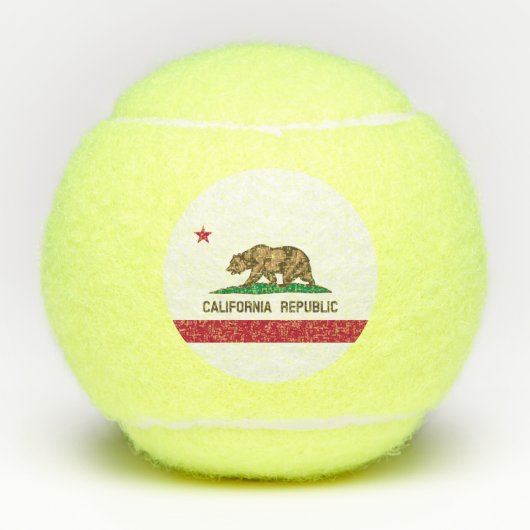 Statenvlag van Californië Tennisballen (Voorkant)