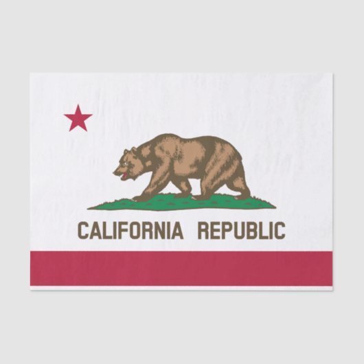 Statenvlag van Californië Tissuepapier (Voorkant)