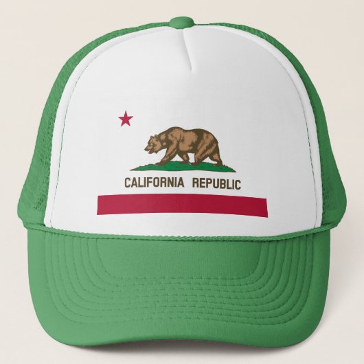 Statenvlag van Californië Trucker Pet (Voorkant)