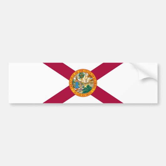 Statenvlag van Florida Bumpersticker (Voorkant)