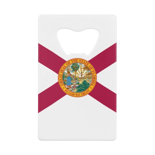 Statenvlag van Florida Kredietkaart Flessenopener (Voorkant)