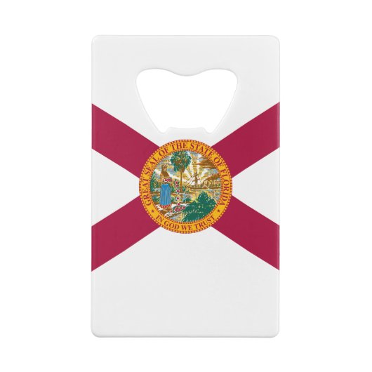 Statenvlag van Florida Kredietkaart Flessenopener (Achterkant)