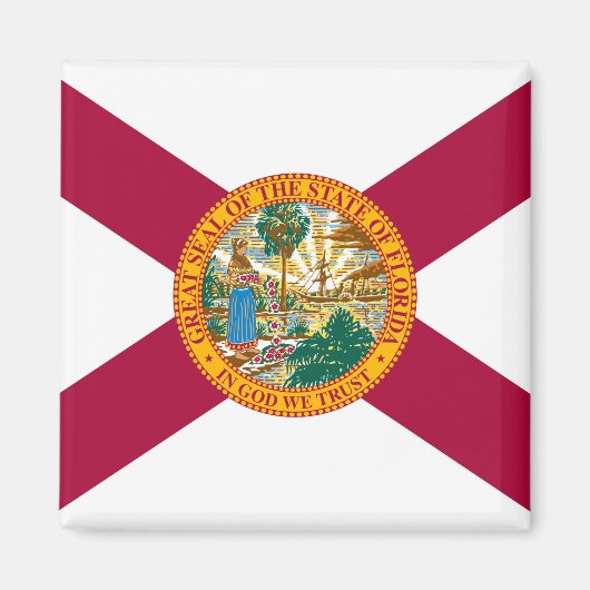 Statenvlag van Florida Magneet (Voorkant)