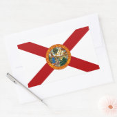 Statenvlag van Florida Rechthoekige Sticker (Envelop)