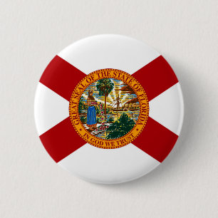 Statenvlag van Florida Ronde Button 5,7 Cm