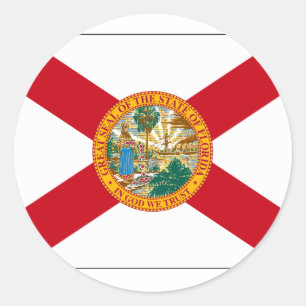 Statenvlag van Florida Ronde Sticker