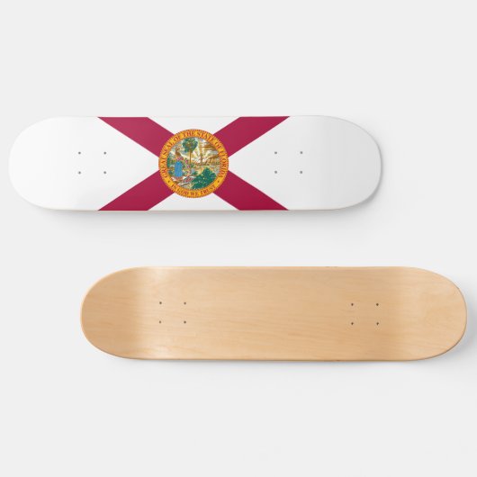 Statenvlag van Florida Skateboard (Horizontaal)