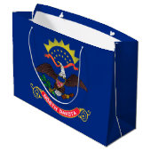 Statenvlag van North Dakota Groot Cadeauzakje (Achterkant Gekanteld)