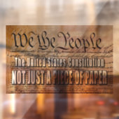 Static Cling Decal U.S.-grondwet (Vel 2)