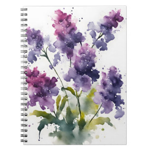 Statice - Watercolor bloemen Notitieboek