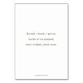 Station 2, Jésus accepte la carte de prière croisé (Dos)