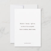 Station 2, Jésus accepte la carte de prière croisé (Dos)