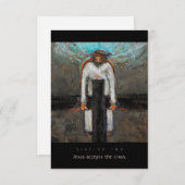 Station 2, Jésus accepte la carte de prière croisé (Devant / Derrière)