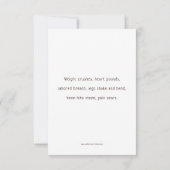 Station 3, Jésus tombe #1 Carte de prière (Dos)