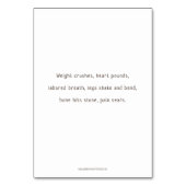 Station 3, Jésus tombe #1 Carte de prière (Dos)