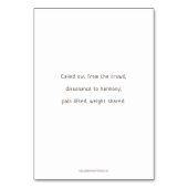 Station 5, Simon de Cyrène aide, Carte de prière (Dos)