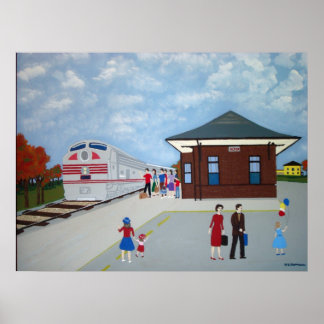 Station Alton Train Poster