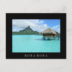 Station balnéaire sur Bora Bora carte frontière no