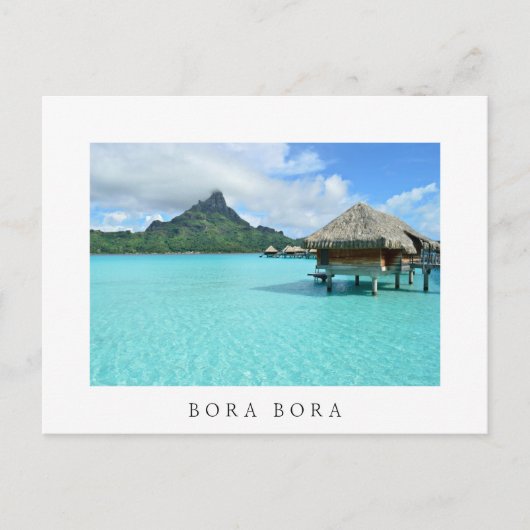 Station balnéaire sur Bora Bora Carte postale en t (Devant)