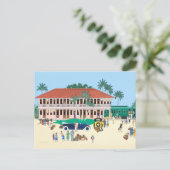 Station Boca Grande Railroad 1928 Briefkaart (Staand voorkant)