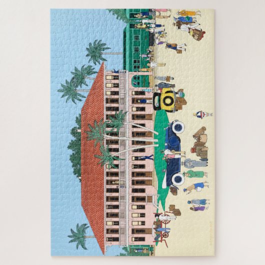 Station Boca Grande Railroad 1928 Legpuzzel (Verticaal)