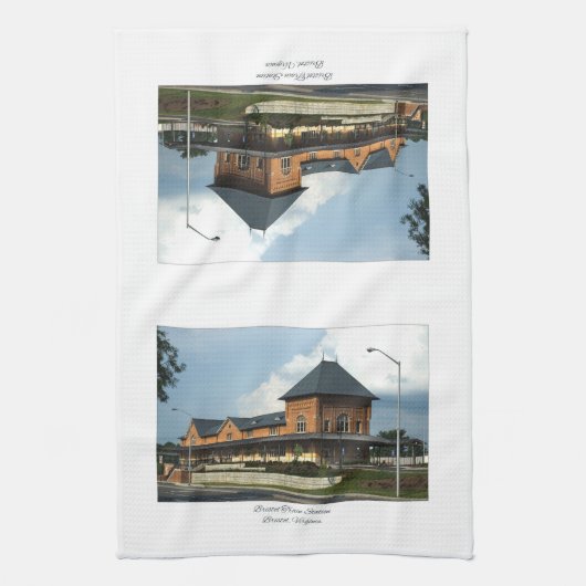 Station Bristol Virginia Theedoek (Verticaal)