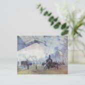 Station Claude Monet Train Briefkaart (Staand voorkant)