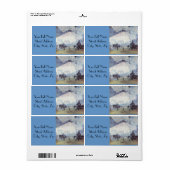 Station Claude Monet Train Etiket (Full Sheet)